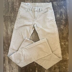 Lacoste Beige Slim Corduroy Pants Size 28/34